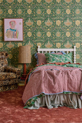Terracotta Ruffle Flat Sheet