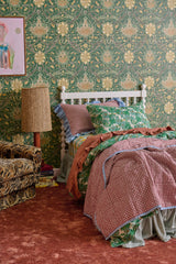 Terracotta Ruffle Flat Sheet