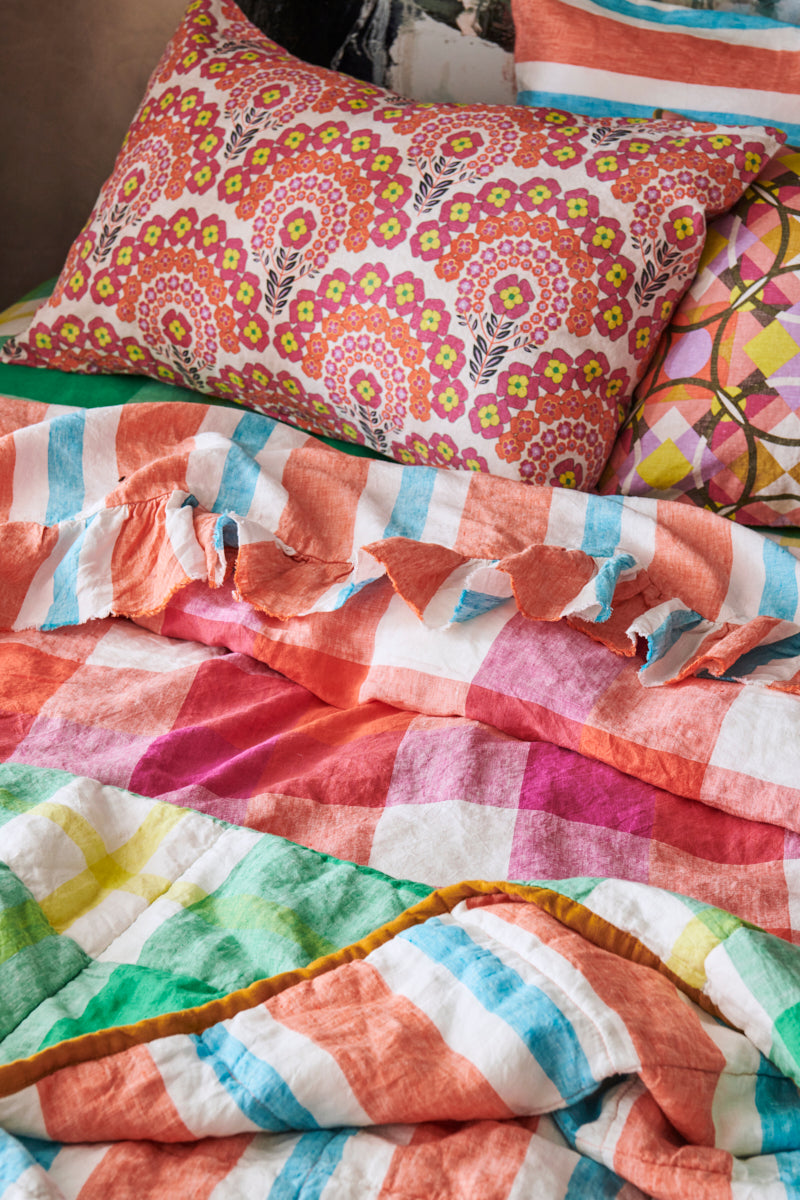 Sherbet Check Duvet