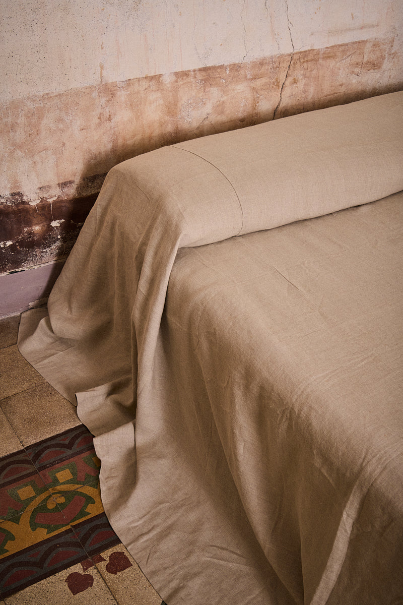 Natural Heavyweight Linen Bedcover