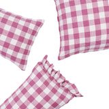 Fuchsia Gingham Pillowcase Sets