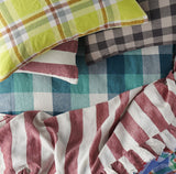 SHIPS SEPTEMBER - Licorice Gingham Cushion