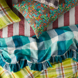 SHIPS APRIL - Peacock Check Flat Sheet