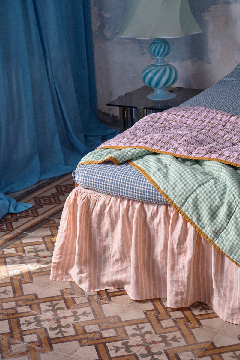 SHIPS SEPTEMBER - Cefalù Check Fitted Sheet