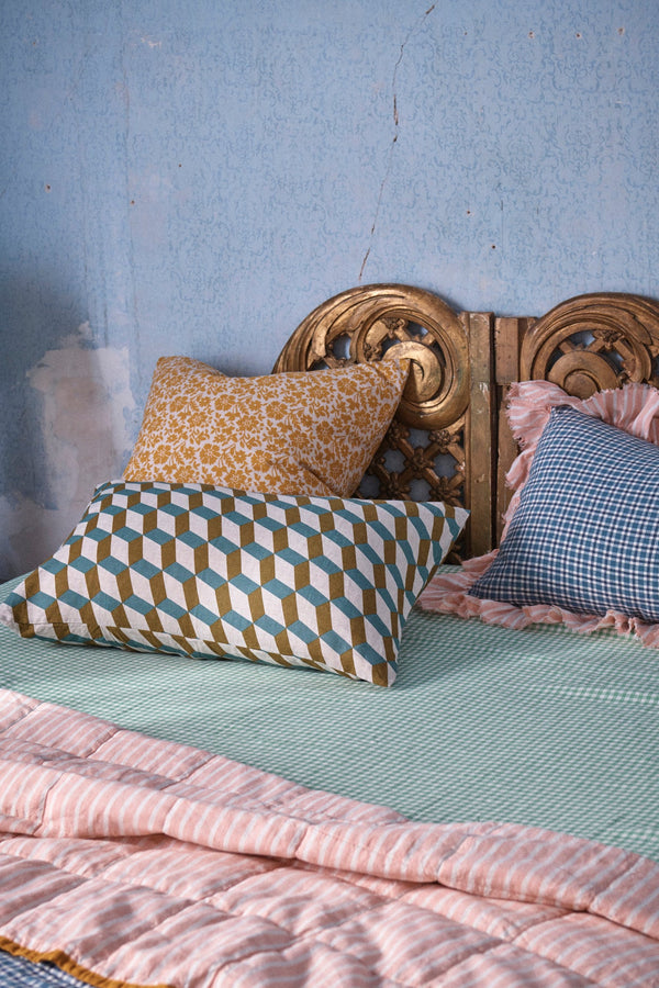 SHIPS SEPTEMBER - Fresco Gingham Fitted Sheet