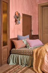 SHIPS SEPTEMBER - Marmelatta Check Full Ruffle Pillowcase Set