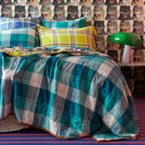 SHIPS APRIL - Peacock Check Pillowcase Sets