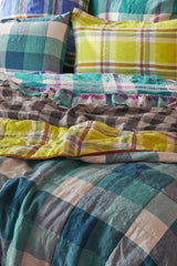 Jelly Bean Check Ruffle Flat Sheet