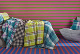 Jelly Bean Check Ruffle Flat Sheet