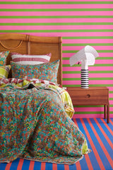 SHIPS APRIL - Sangria Stripe Flat Sheet