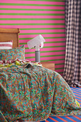 SHIPS APRIL - Sangria Stripe Flat Sheet