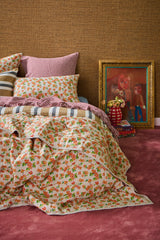 SHIPS LATE OCTOBER - Mulberry Gingham Ruffle Flat Sheet