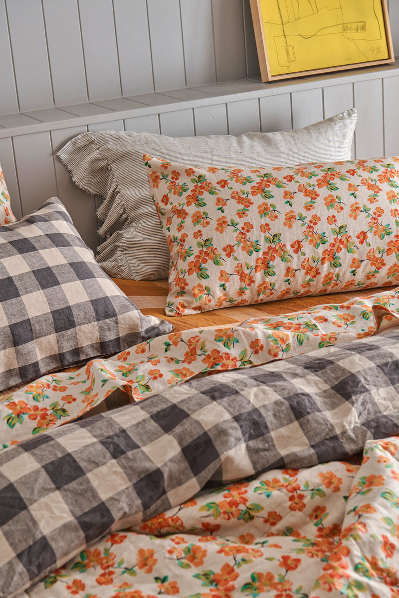 NEW - Elma Floral Flat Sheet