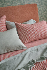 SHIPS LATE OCTOBER - Mulberry Gingham Pillowcase Sets