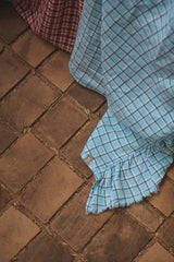 NEW - Fairywren Check Flat Sheet