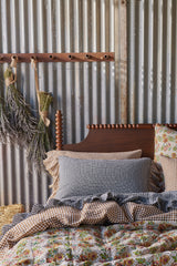 NEW - Pepperberry Check Full Ruffle Pillowcase Set