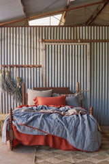 NEW - Pepperberry Check Full Ruffle Pillowcase Set