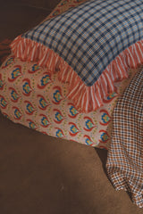 SHIPS SEPTEMBER - Addis Check Full Ruffle Pillowcase Set