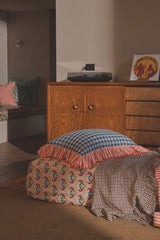 SHIPS SEPTEMBER - Addis Check Full Ruffle Pillowcase Set