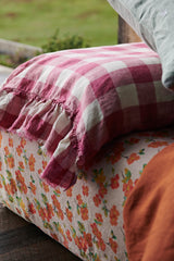 Fuchsia Gingham Pillowcase Sets