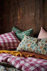 Fuchsia Gingham Duvet Cover