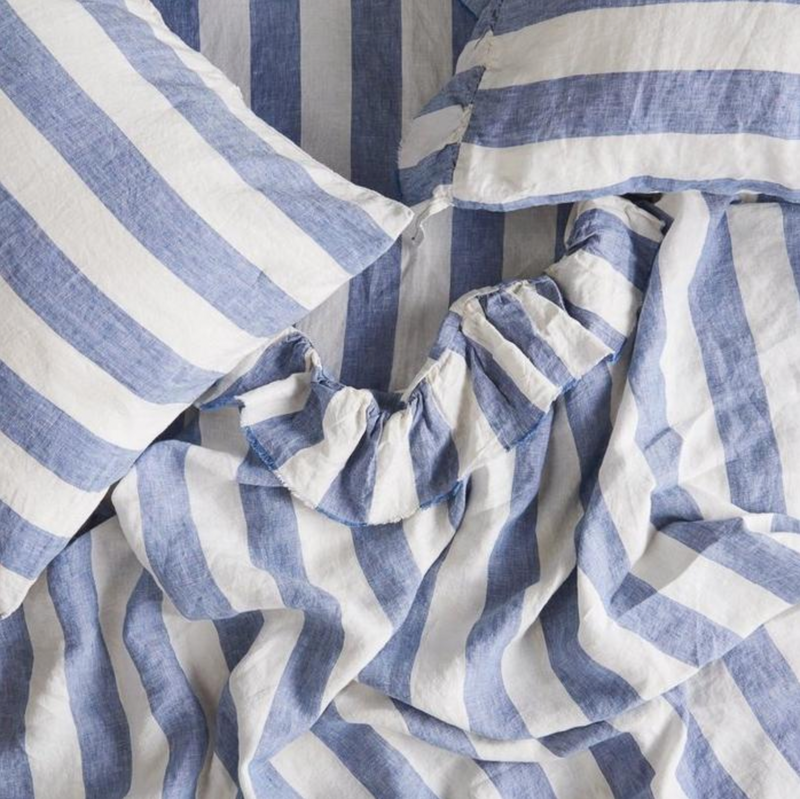 Chambray Stripe Fitted Sheet