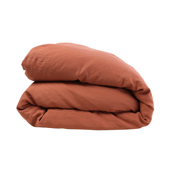 SHIPS LATE OCTOBER - Terracotta Duvet Cover