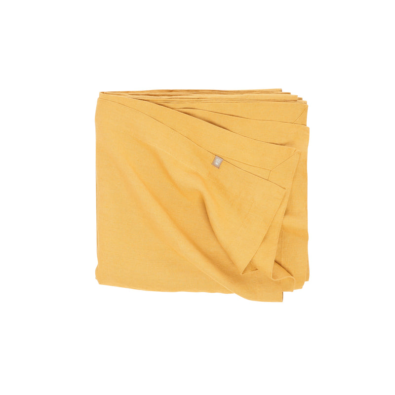 Saffron Heavyweight Linen Bedcover