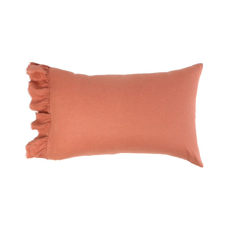 SHIPS LATE OCTOBER - Terracotta Pillowcase Sets