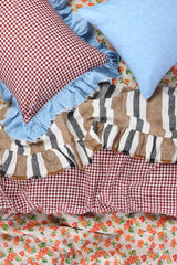 SHIPS LATE OCTOBER - Mulberry Gingham Duvet Cover