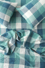 SHIPS APRIL - Peacock Check Flat Sheet