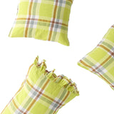 SHIPS APRIL - Citron Check Pillowcase Sets