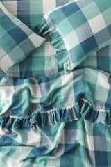 SHIPS APRIL - Peacock Check Fitted Sheet