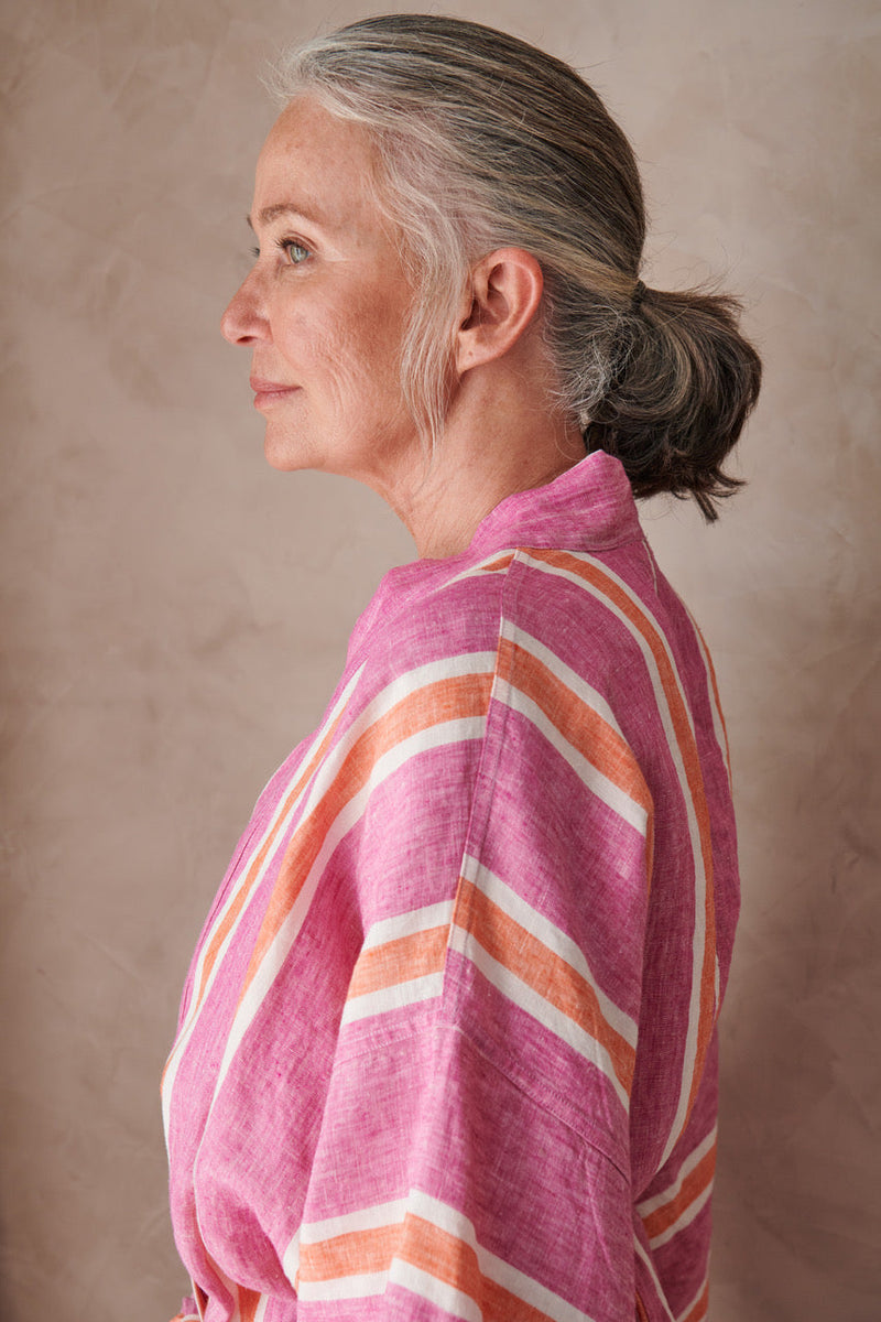 Wildberry Stripe Robe