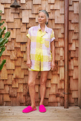 Lavender Fizz Check Shorts