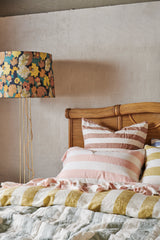 Blush Stripe Ruffle Pillowcase Sets