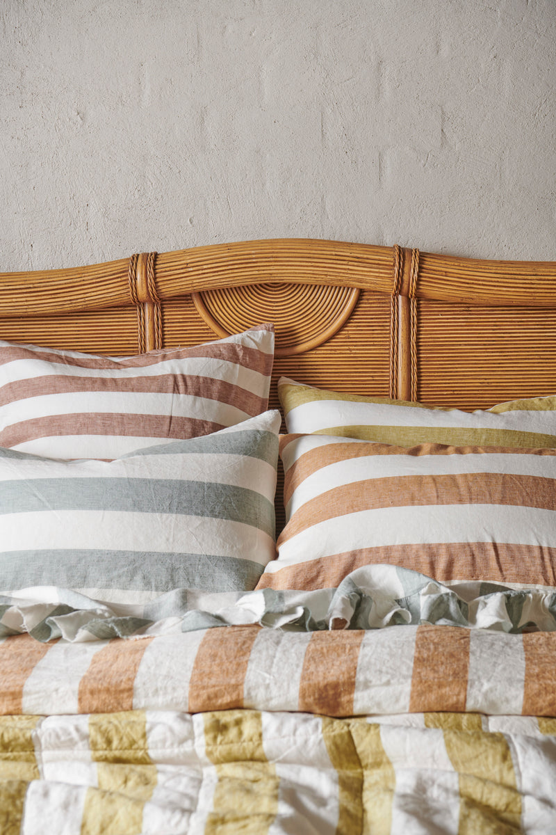 Turmeric Stripe Pillowcase Sets