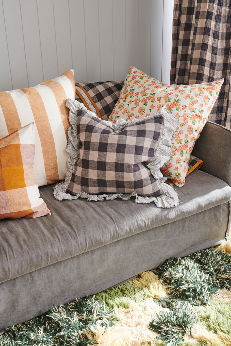 SHIPS LATE NOVEMBER - Turmeric Stripe Cushion