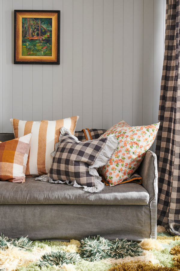 SHIPS LATE NOVEMBER - Turmeric Stripe Cushion