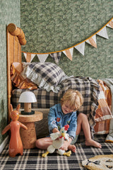 SHIPS LATE MAY - Biscuit Check Duvet Cover