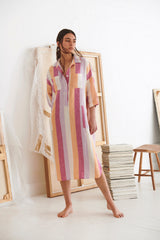 Bellini Stripe Shirt Dress