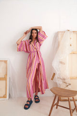 Wildberry Stripe Robe