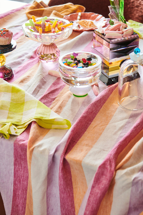 Bellini Stripe Linen Tablecloth