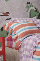 Lilac Gingham Pillowcase Sets