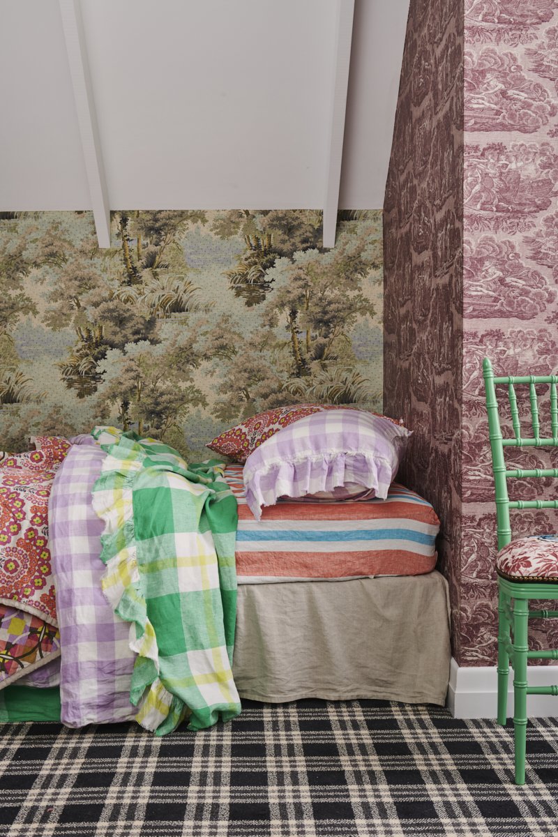 Lilac Gingham Pillowcase Sets