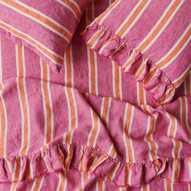 Wildberry Stripe Fitted Sheet