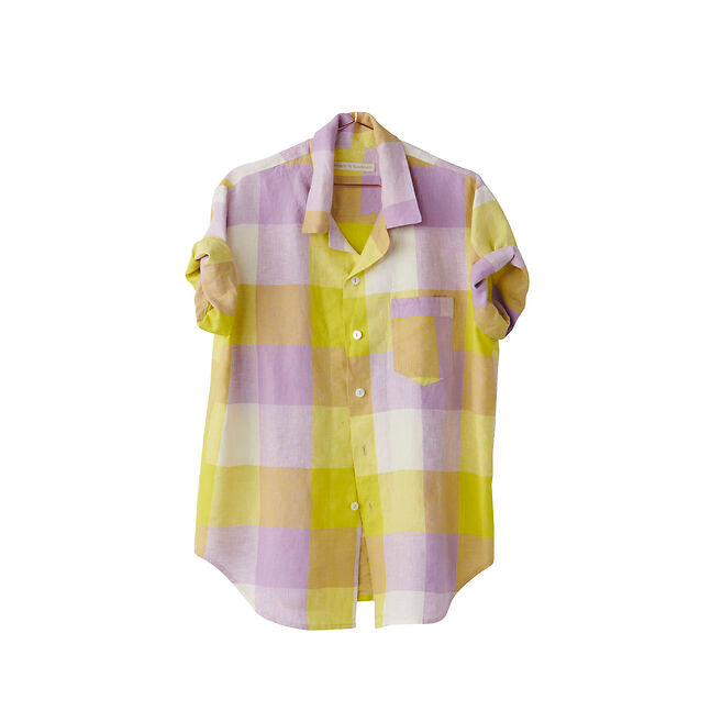 ALMOST GONE - Lavender Fizz Short Sleeve Shirt - XL