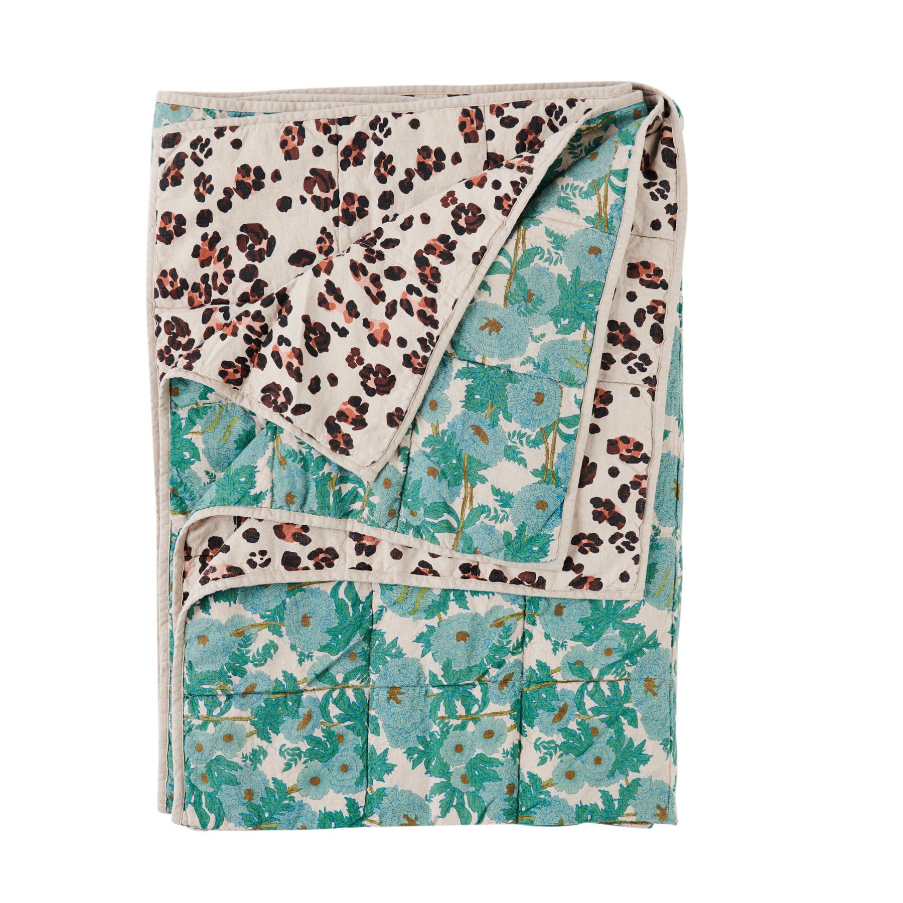 Joan/ Leopard Double Sided Quilt – Society of Wanderers