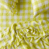 SHIPS LATE MAY - Limoncello Gingham Fitted Sheet
