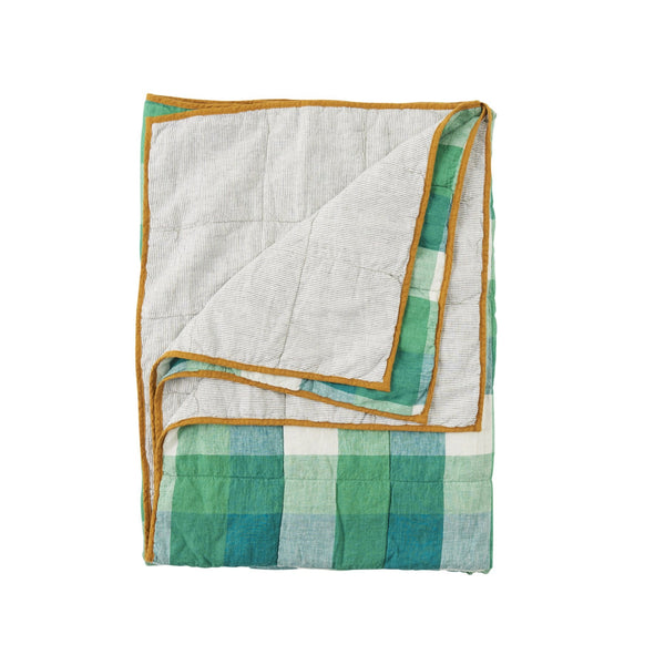 Apple Check/Pinstripe Double Sided Quilt